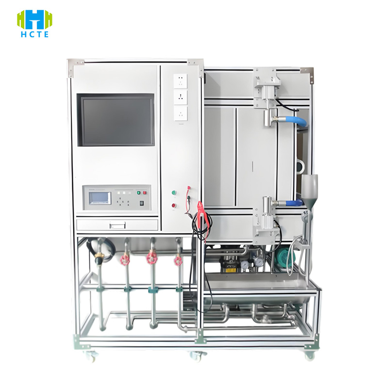 Electric wall-mounted boiler performance test bench front view